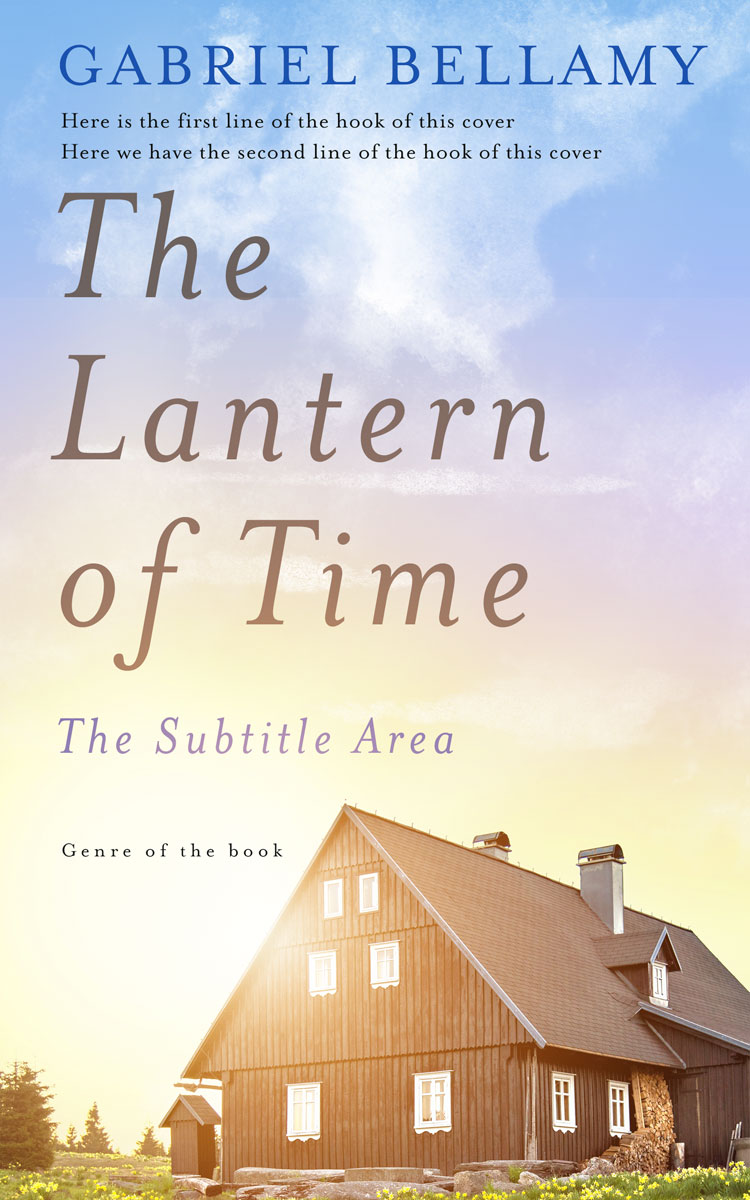 2D view of Premade Literary Fiction Book Cover - Quill Gray