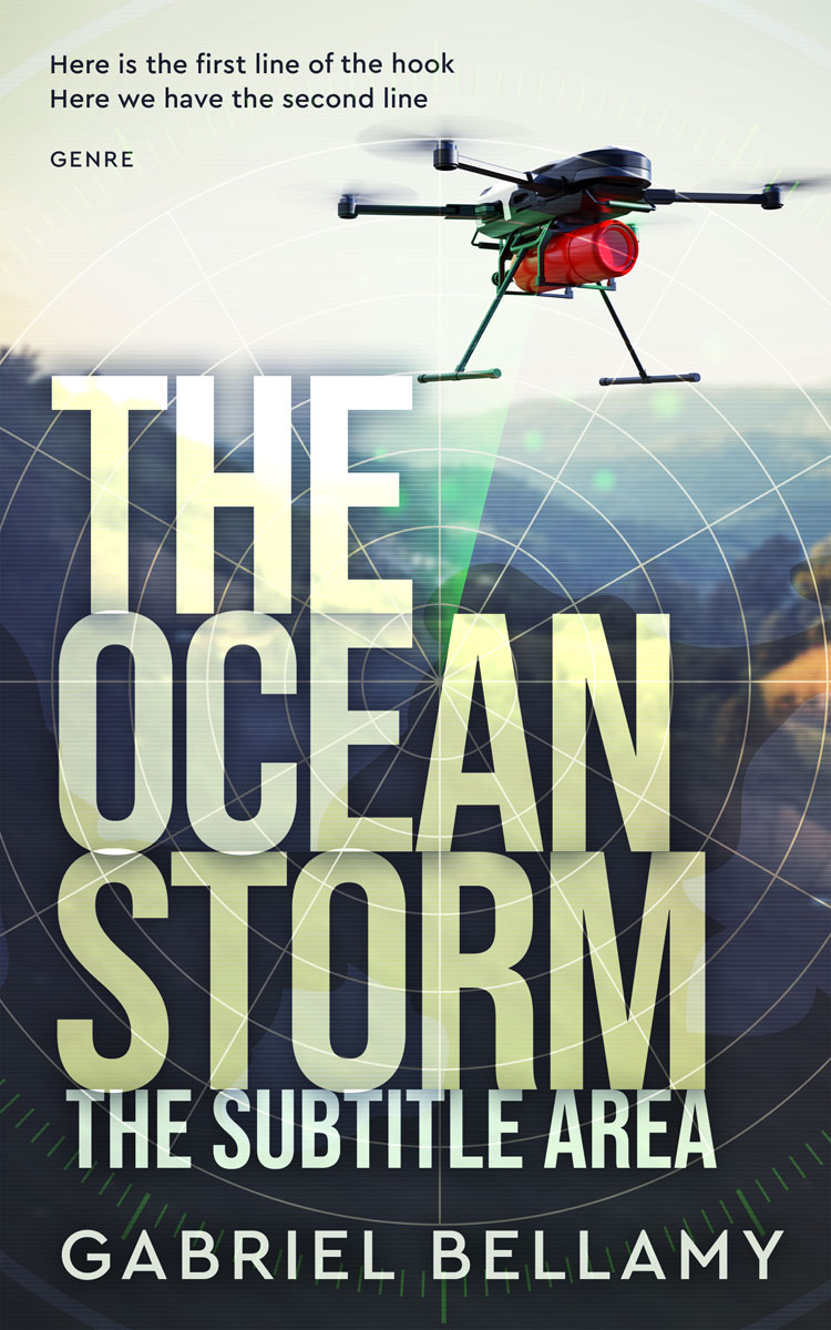 2D view of Premade Science Fiction Book Cover - Periglacial Blue