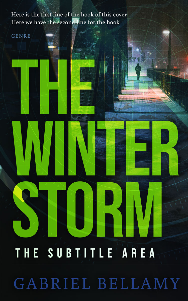 2D view of Premade Science Fiction Book Cover - Bunker