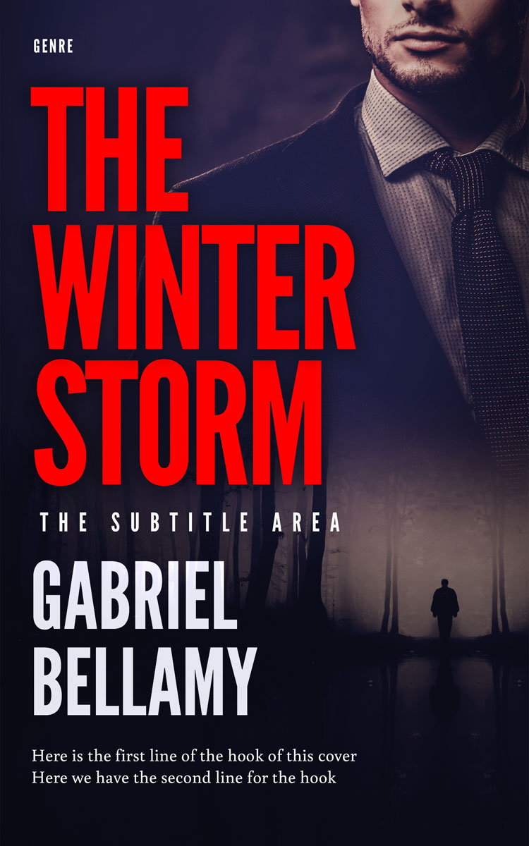 2D view of Premade Mystery & Thriller & Suspense Book Cover - Flamingo