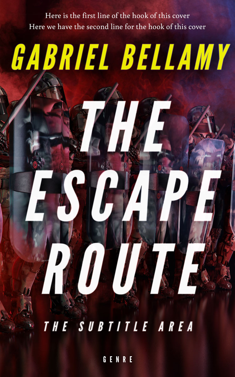 2D view of Premade Action & Adventure Book Cover - Tamarind