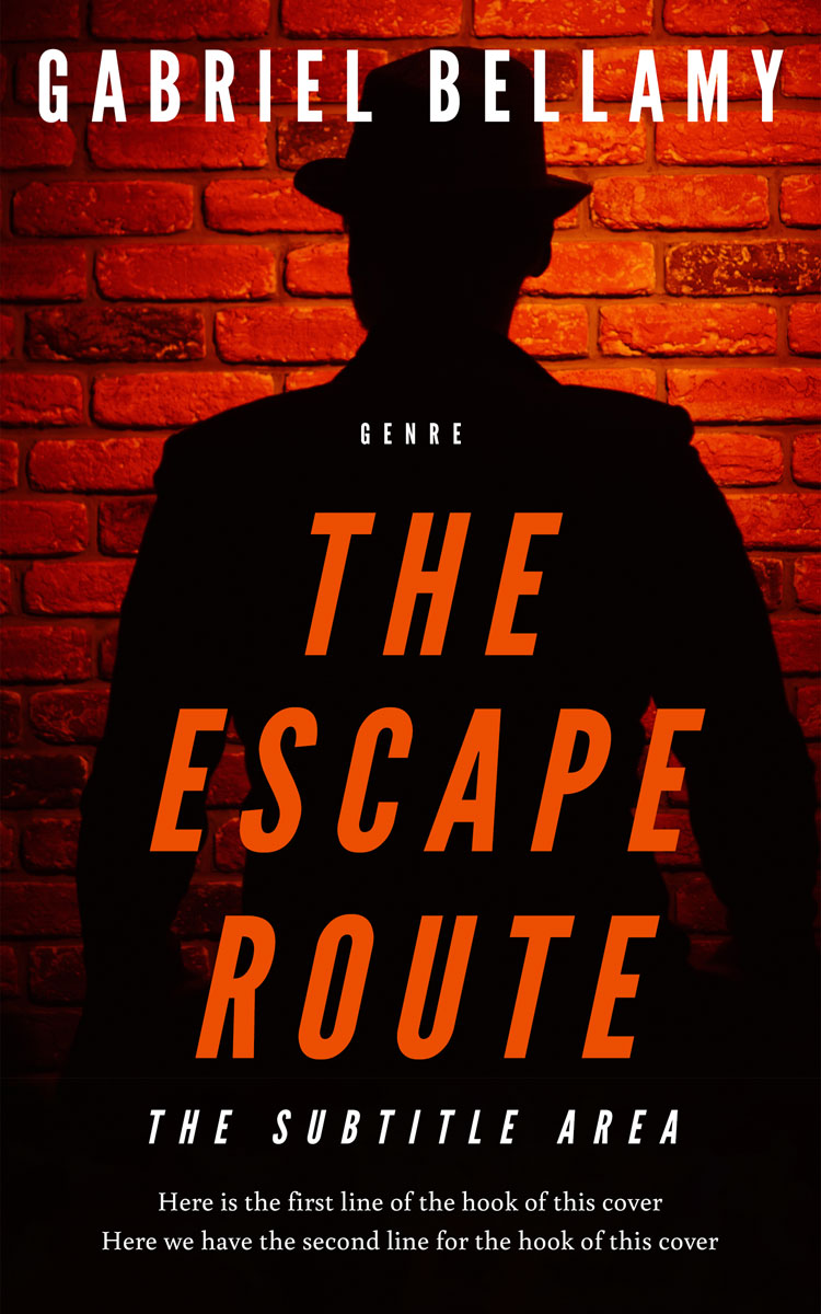 2D view of Premade Mystery & Thriller & Suspense Book Cover - Graphite