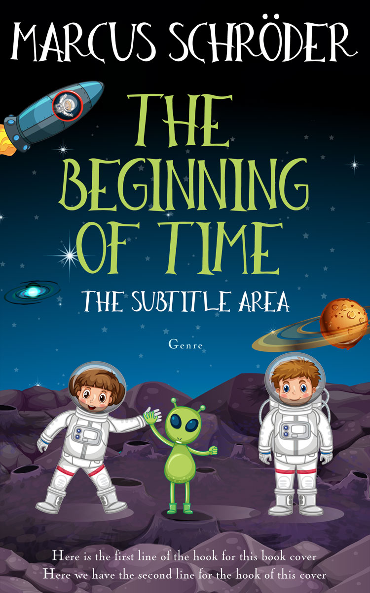 2D view of Premade Children's Book Cover - Ebony Clay