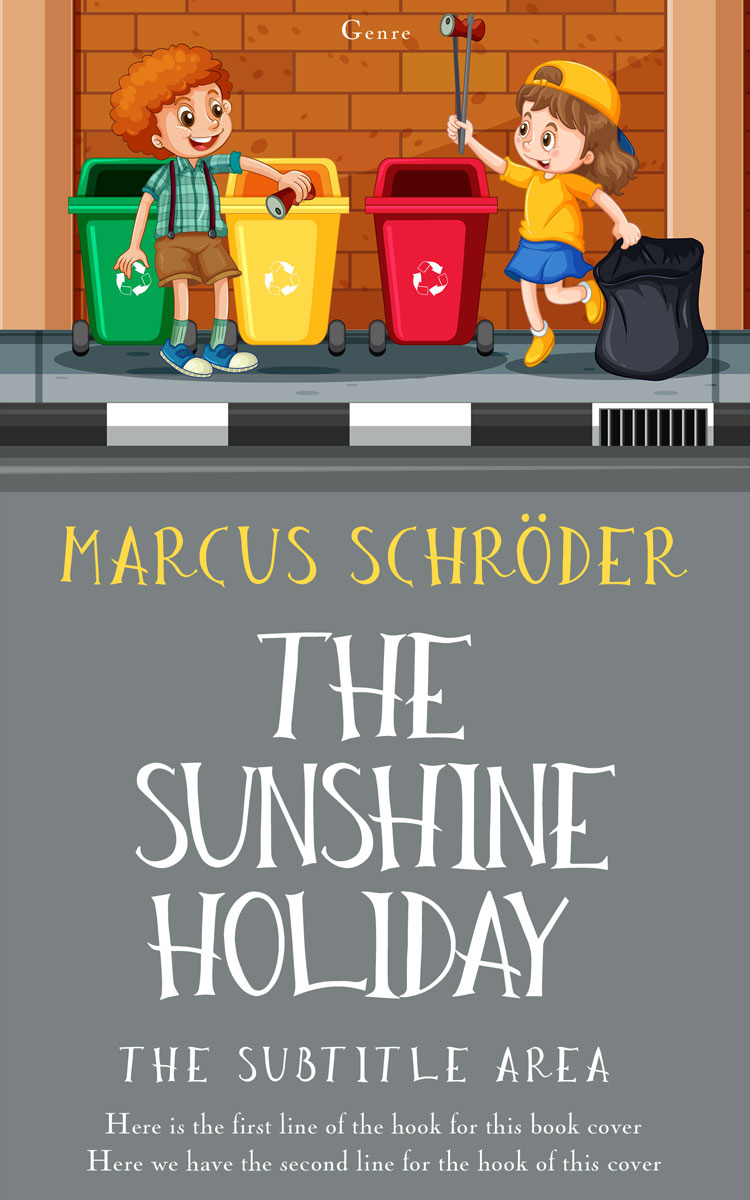 2D view of Premade Children's Book Cover - Sirocco