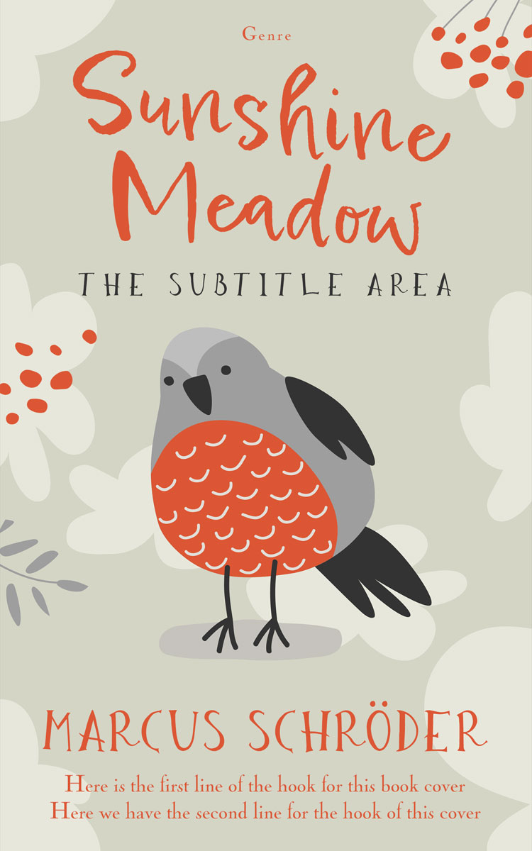 2D view of Premade Children's Book Cover - Timberwolf