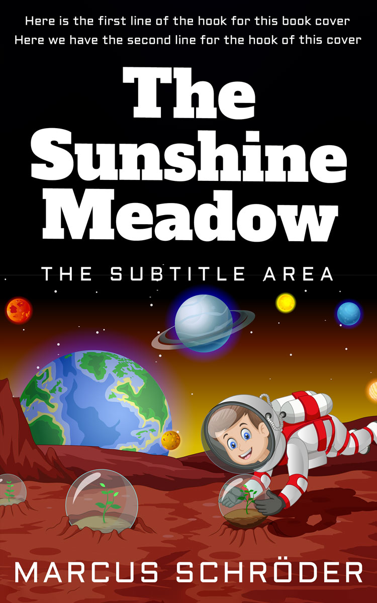 2D view of Premade Children's Book Cover - Night Rider