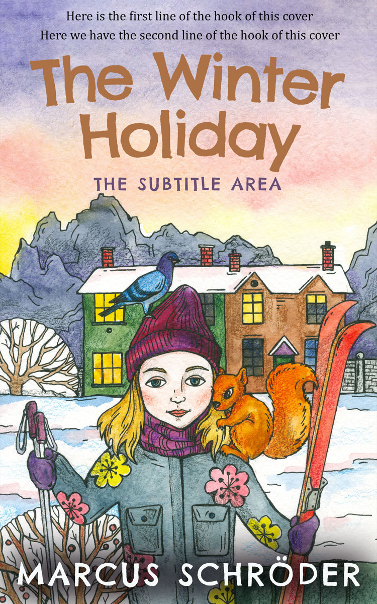 2D view of Premade Teen & Young Adult Book Cover - Swiss Coffee