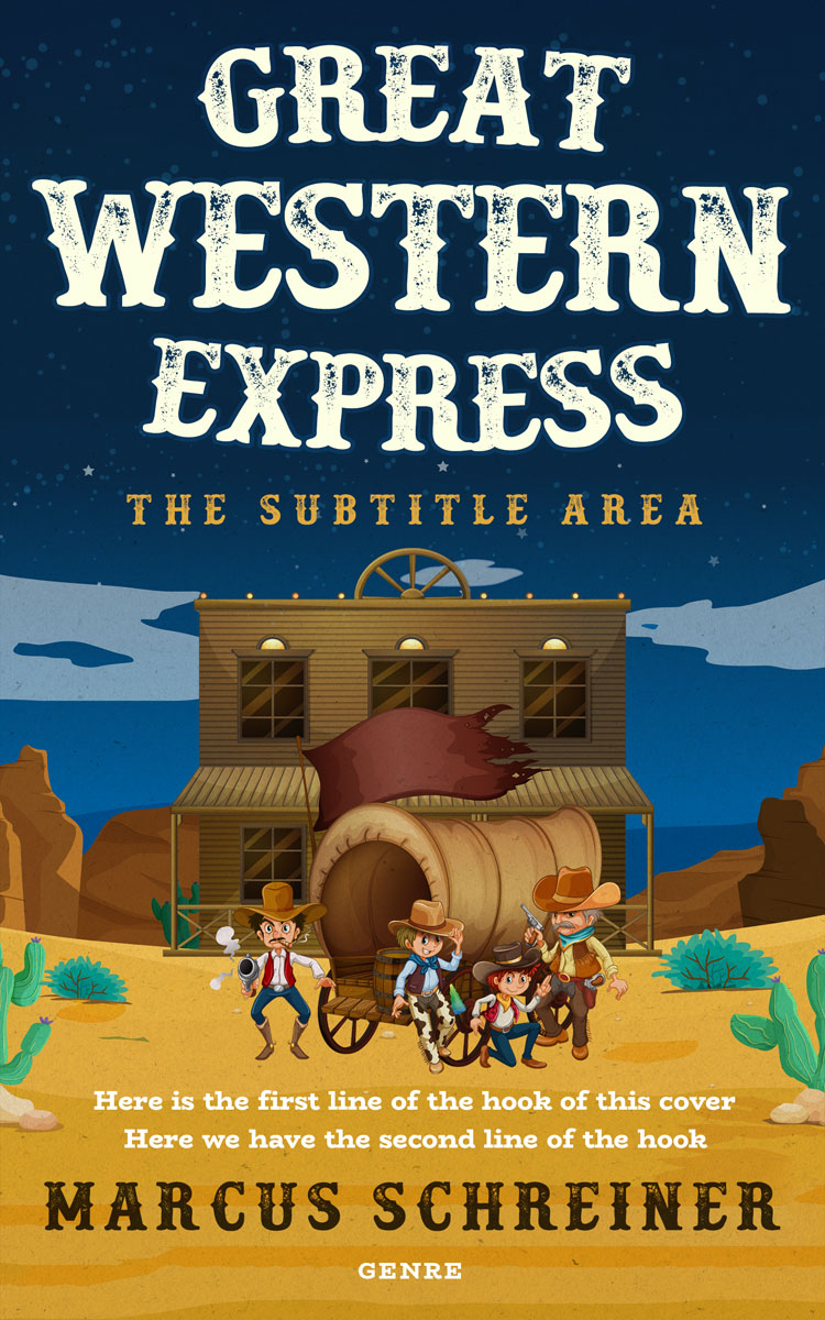 2D view of Premade Children's Book Cover - Apache