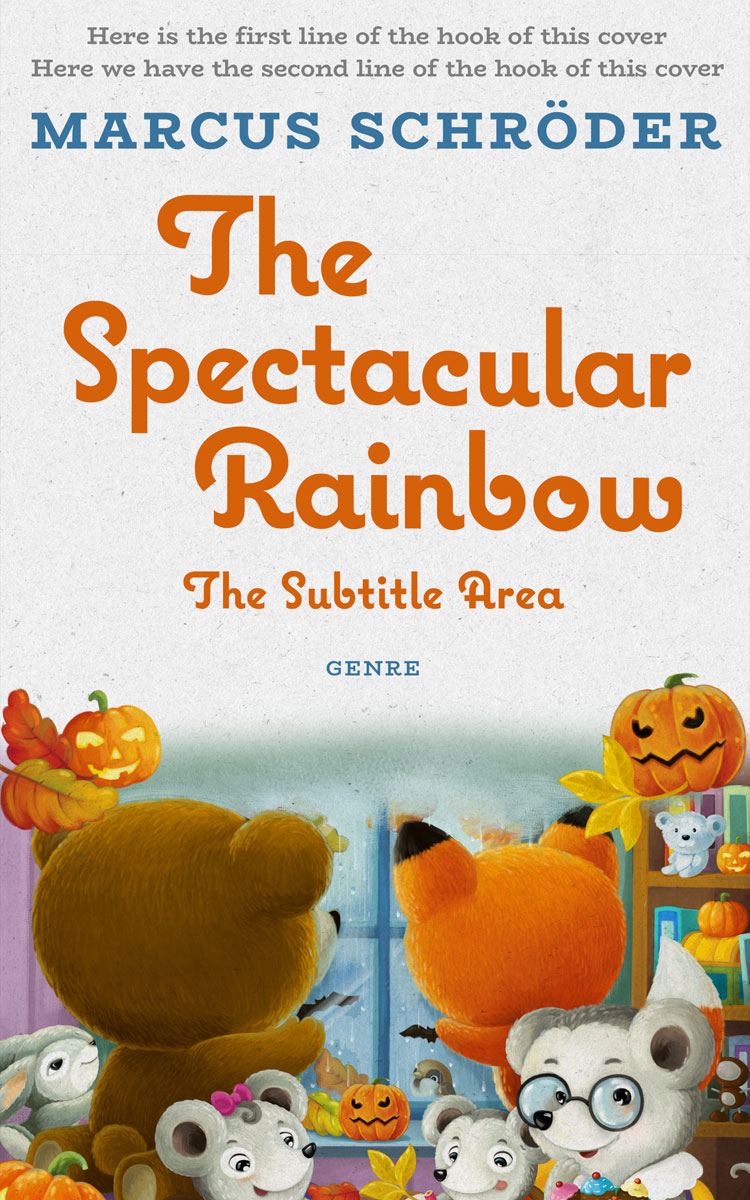 2D view of Premade Children's Book Cover - Desert Storm