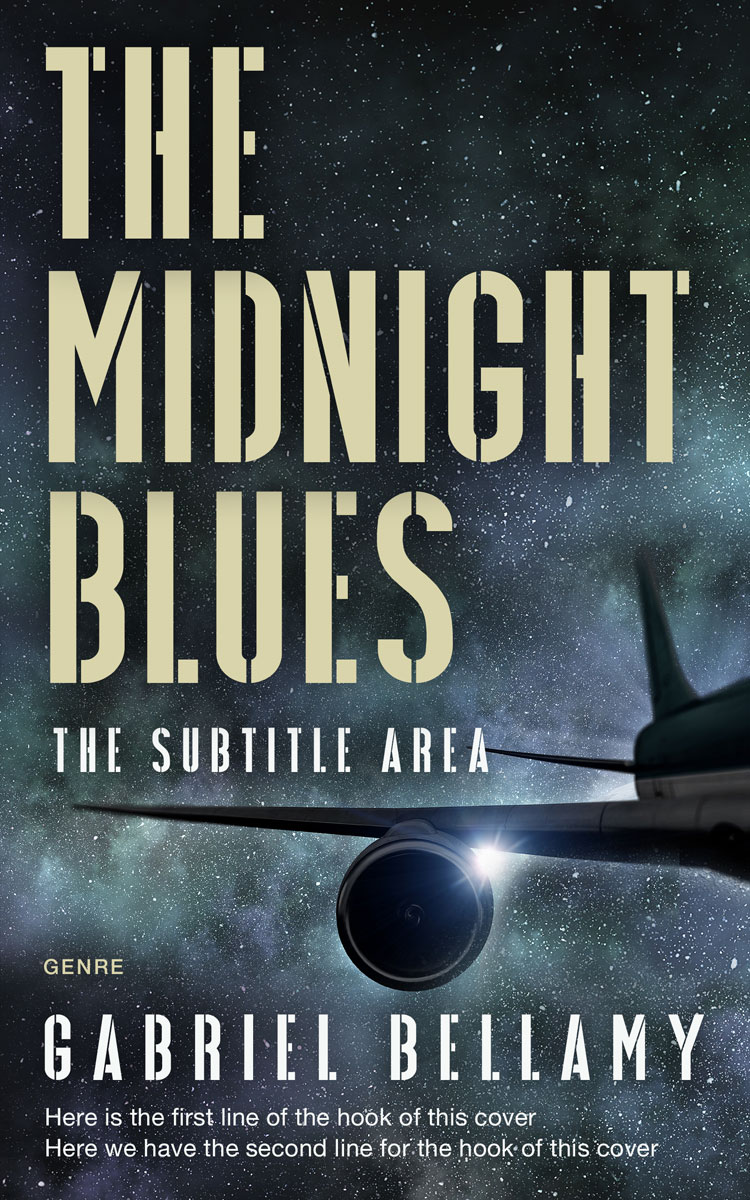 2D view of Premade Business Book Cover - Outer Space