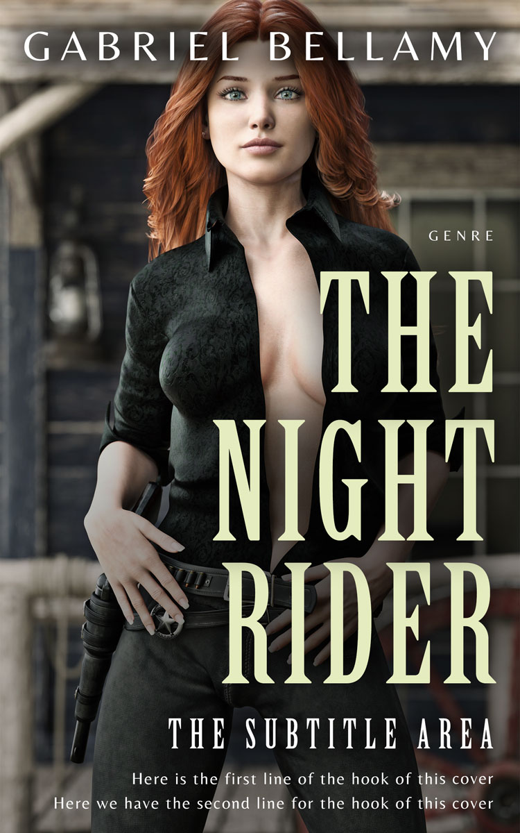 2D view of Premade Western Book Cover - Dune