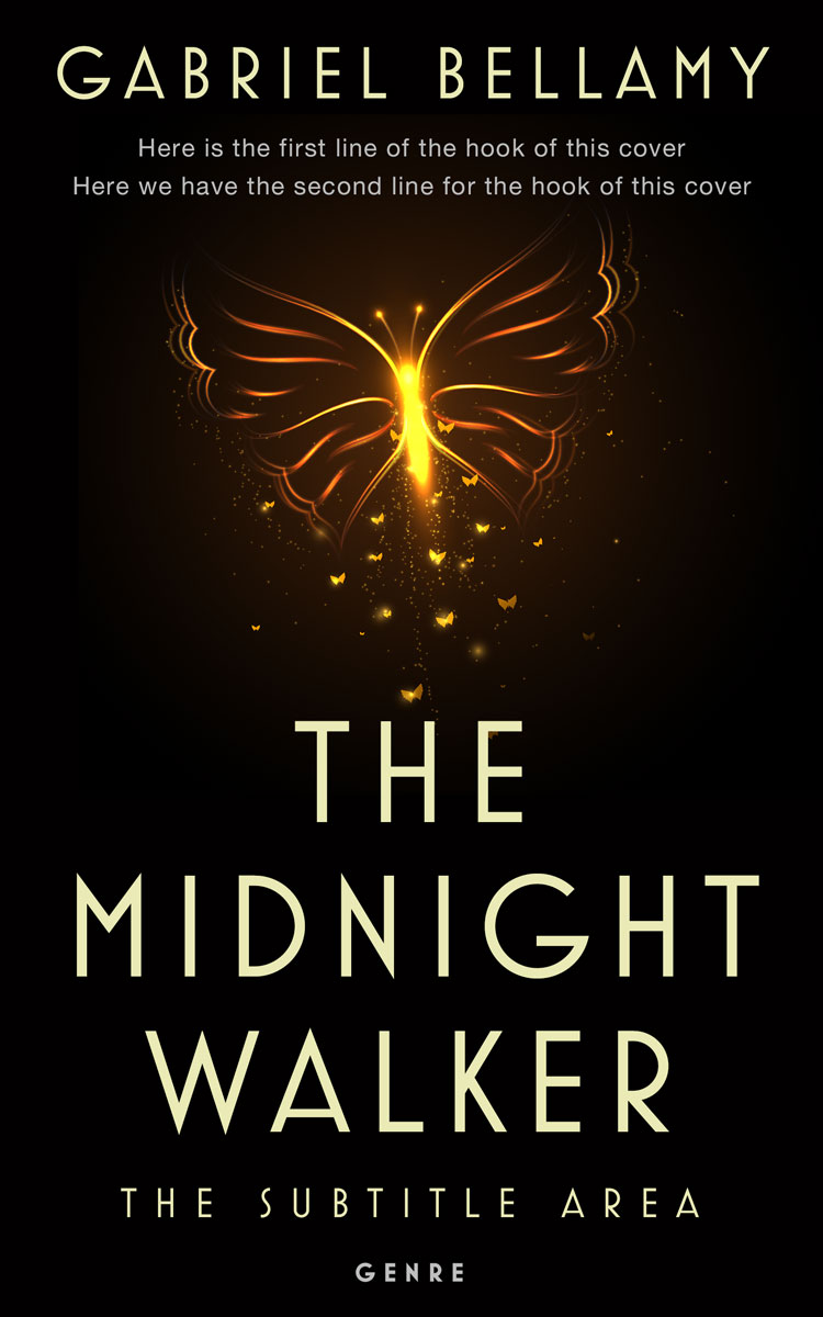 2D view of Premade Fantasy Book Cover - Asphalt