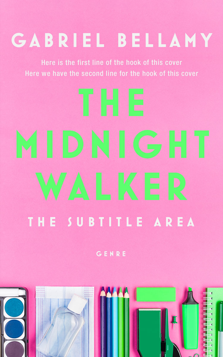 2D view of Premade Business Book Cover - Lavender Rose