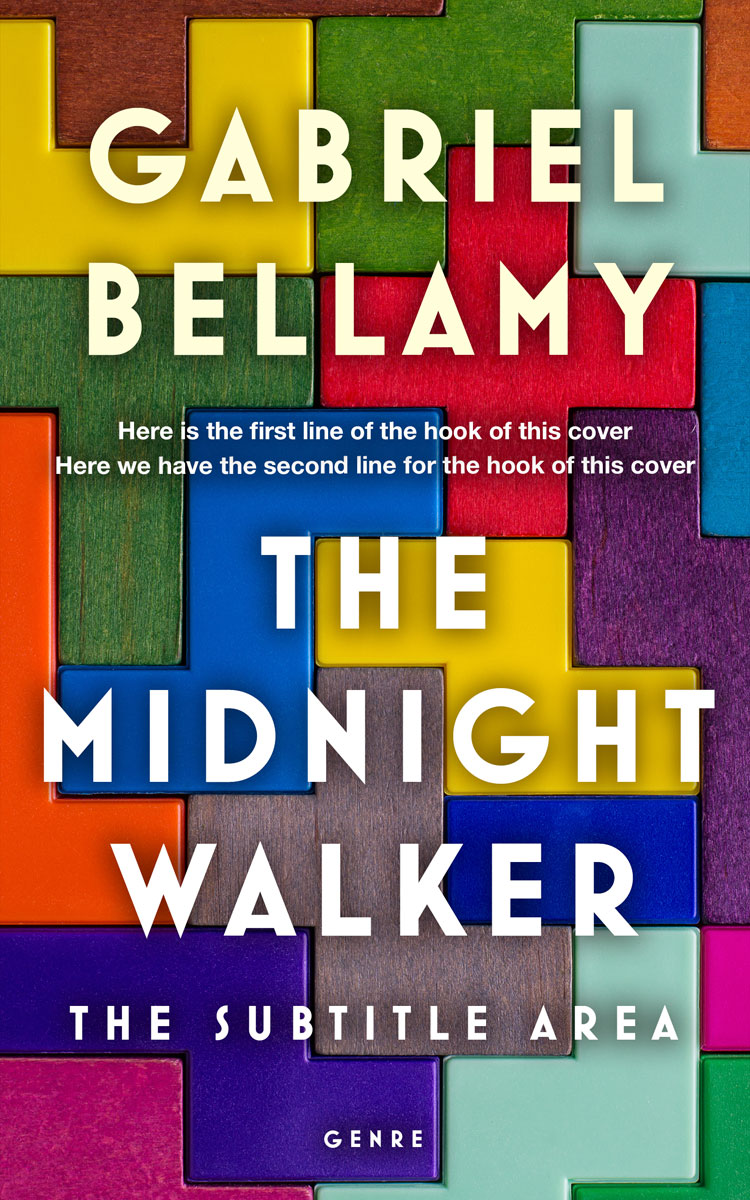 2D view of Premade Abstract Book Cover - Bright Gray