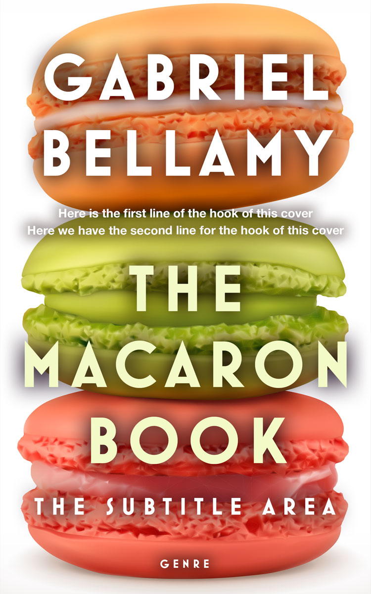 2D view of Premade Cookbooks & Food & Wine Book Cover - Tussock