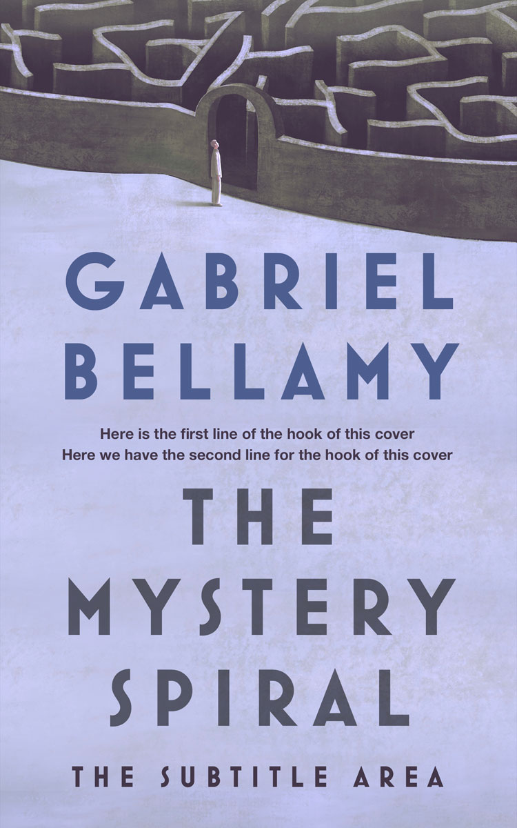 2D view of Premade Self-Improvement & Self-Help Book Cover - Periwinkle Gray