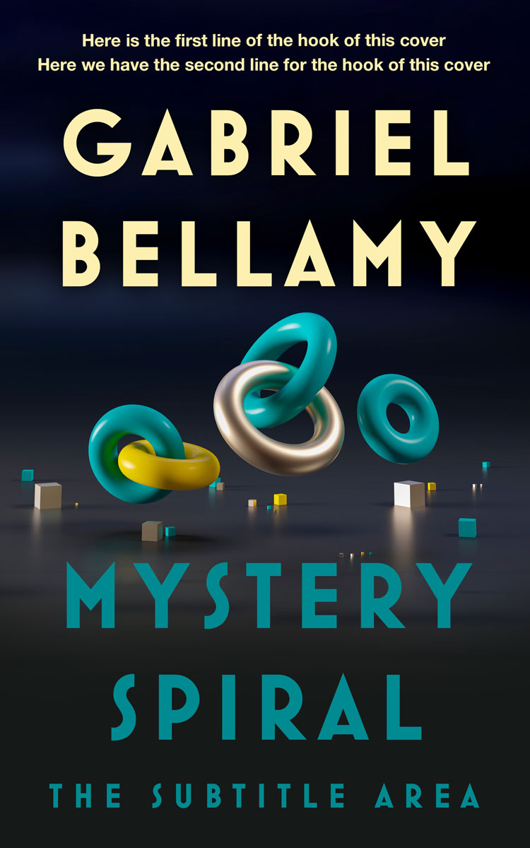 2D view of Premade Abstract Book Cover - Mirage