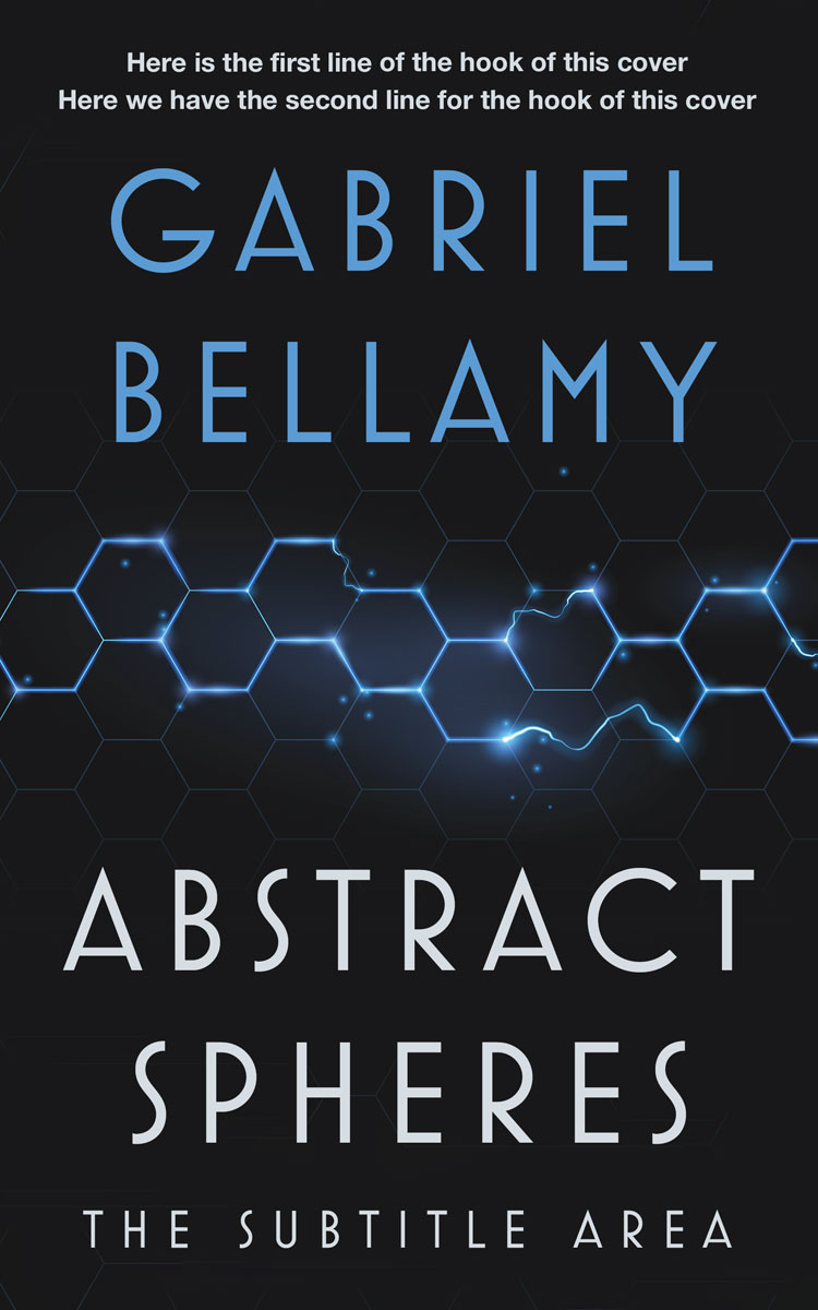 2D view of Premade Abstract Book Cover - Shark