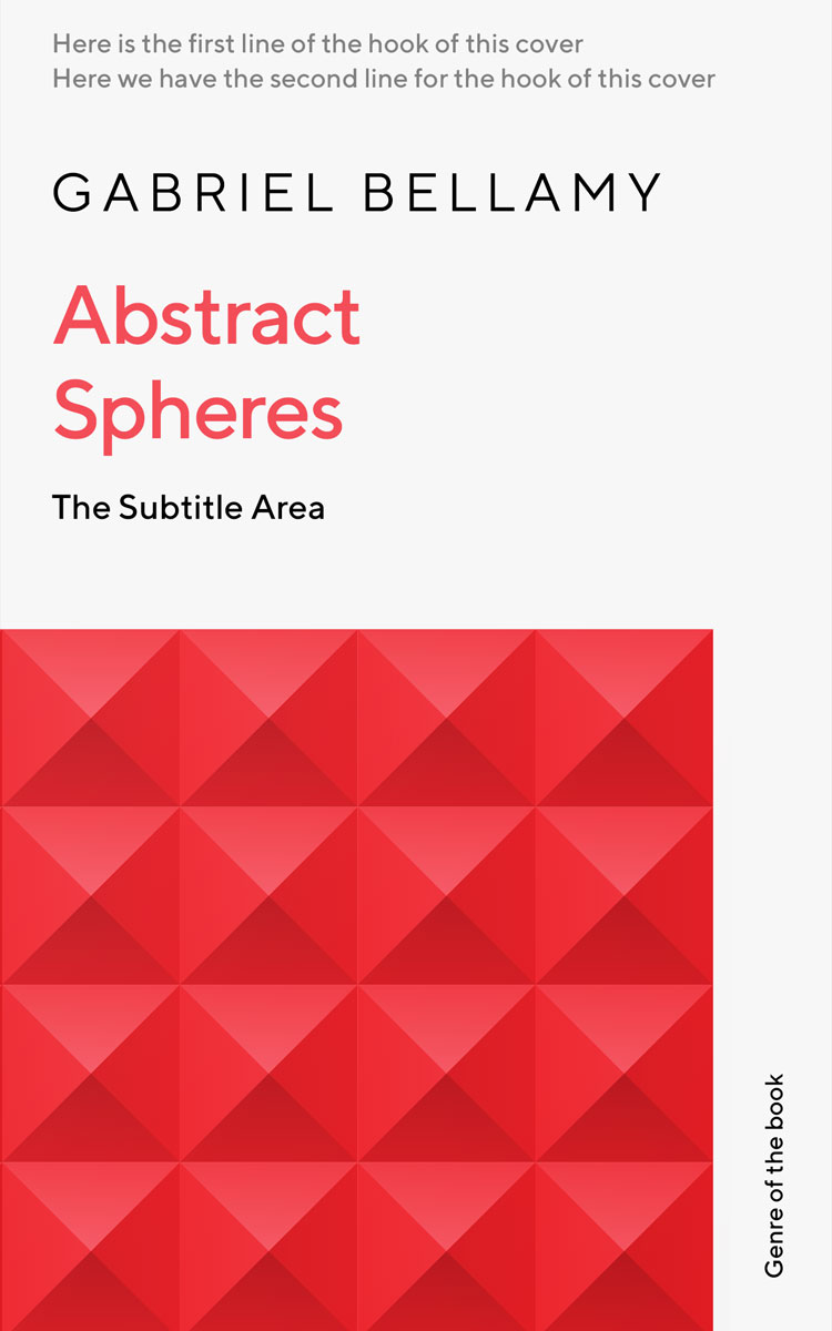 2D view of Premade Business Book Cover - Concrete