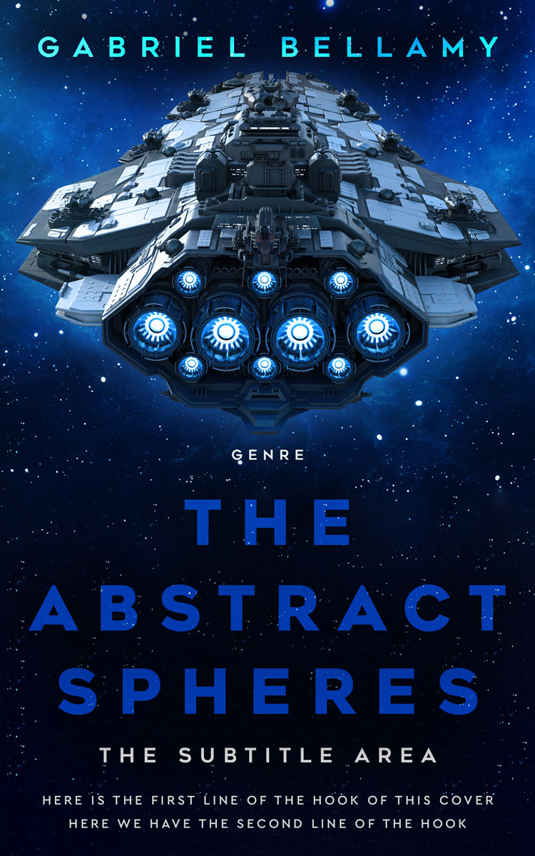 2D view of Premade Science Fiction Book Cover - Black Pearl