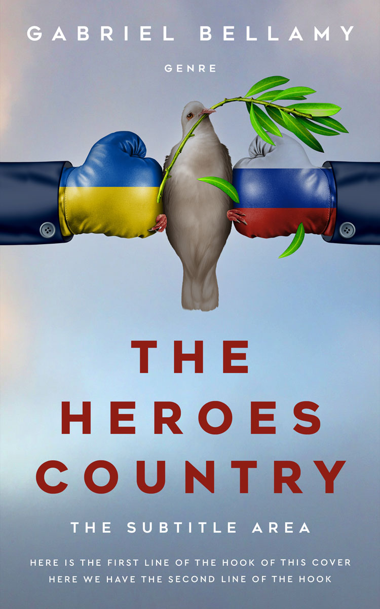 2D view of Premade Politics & Law & Society Book Cover - Cadet Blue