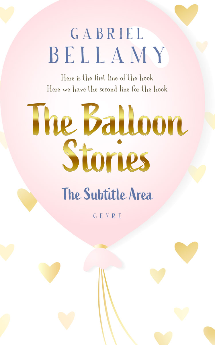 2D view of Premade Abstract Book Cover - White Linen