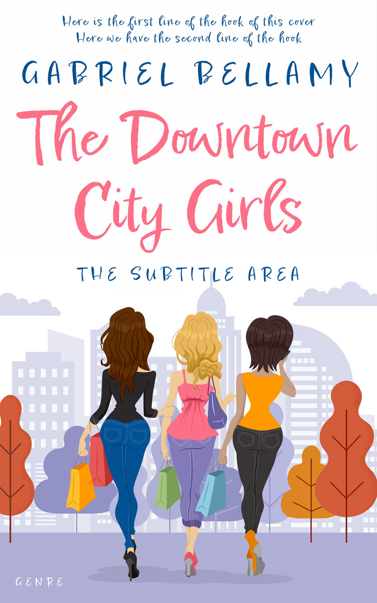 2D view of Premade Teen & Young Adult Book Cover - Blue Haze