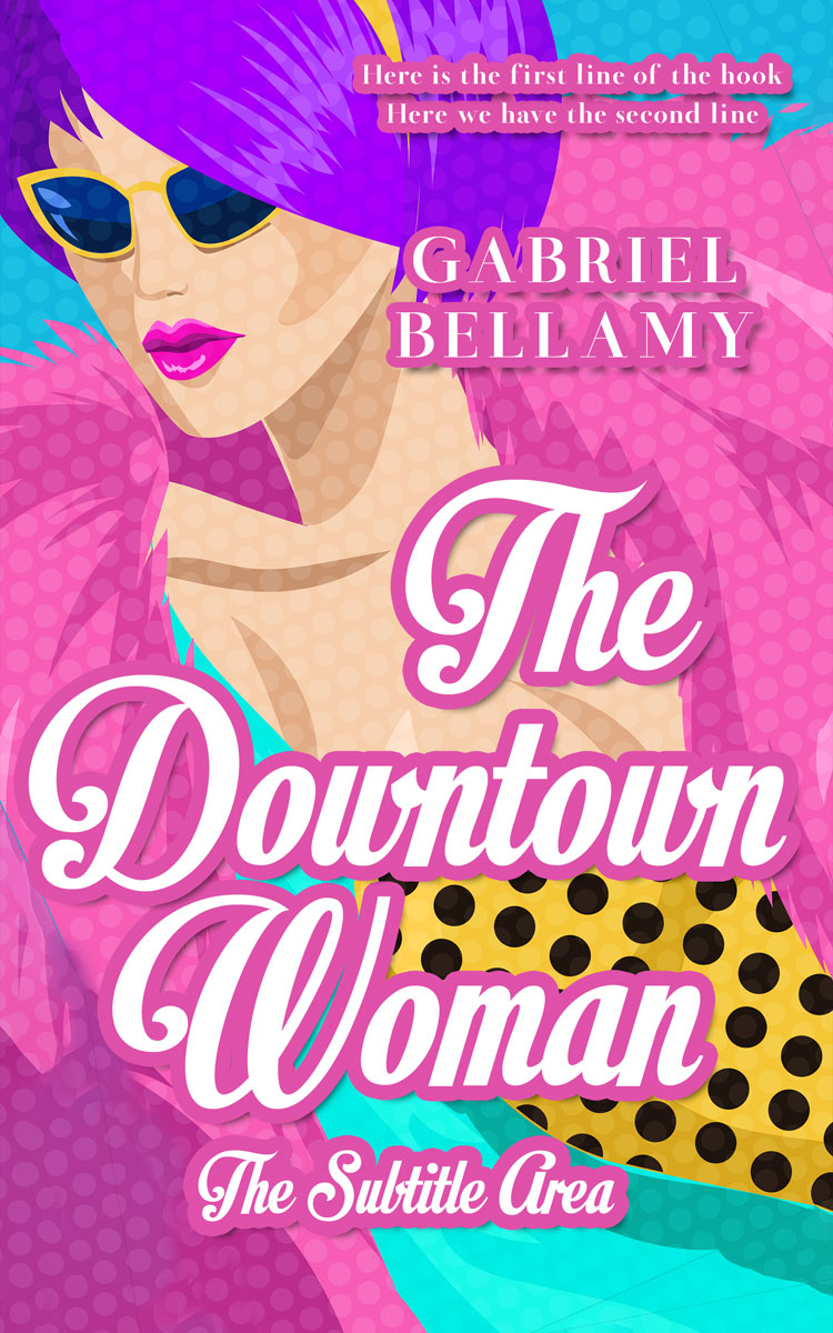 2D view of Premade Chick Lit Book Cover - Orchid