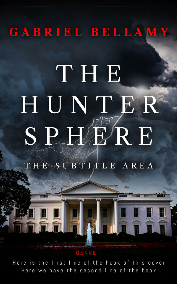 2D view of Premade Action & Adventure Book Cover - Shark