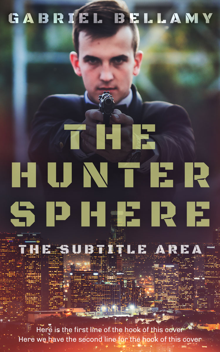 2D view of Premade Action & Adventure Book Cover - Thunder