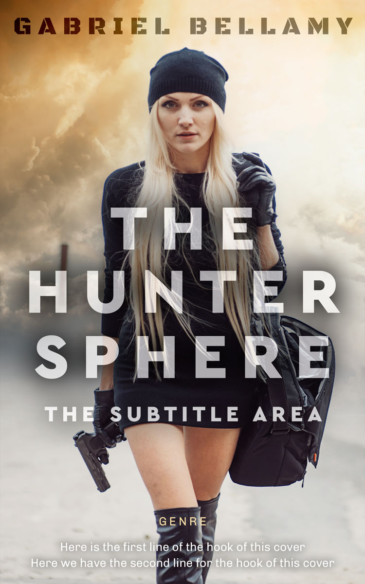 2D view of Premade Action & Adventure Book Cover - Soft Amber