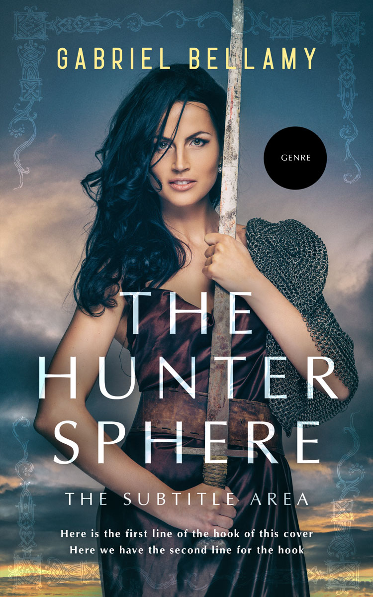 2D view of Premade Fantasy Book Cover - Oxford Blue