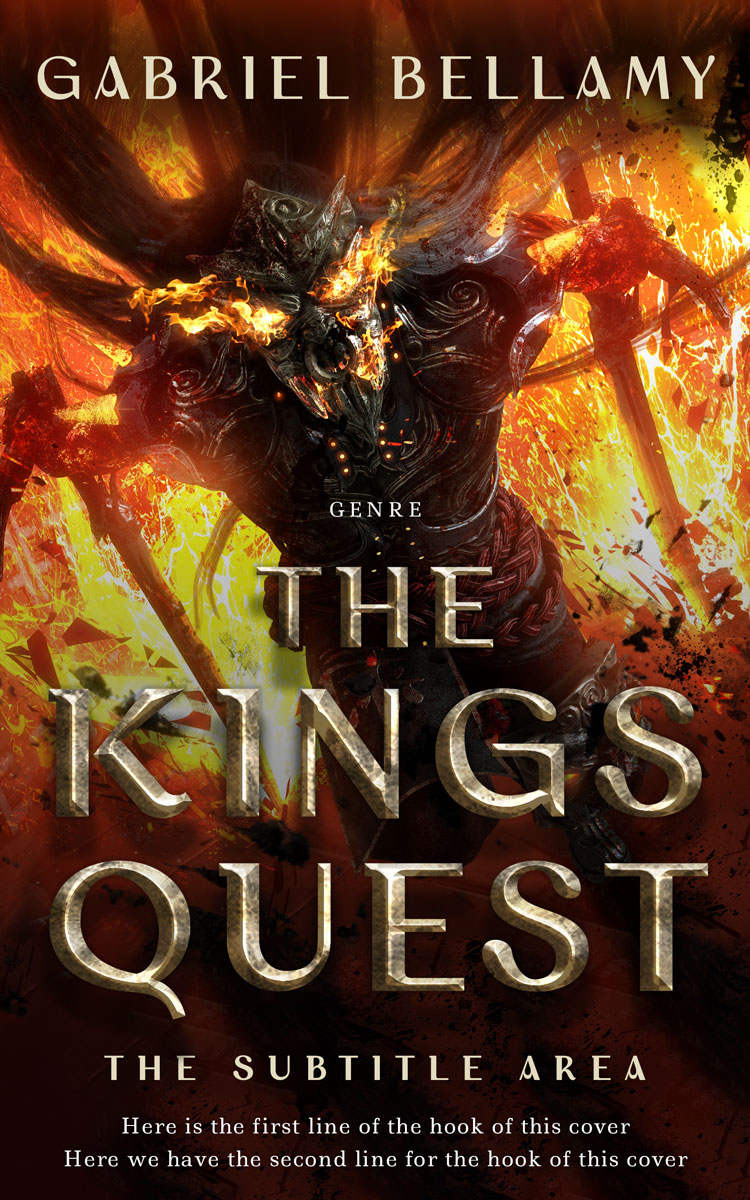 2D view of Premade Fantasy Book Cover - Tussock