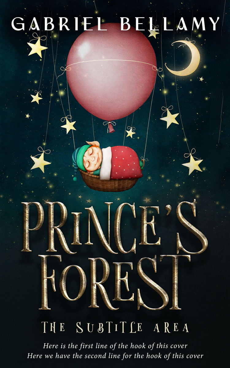 2D view of Premade Fantasy Book Cover - Oriental Pink