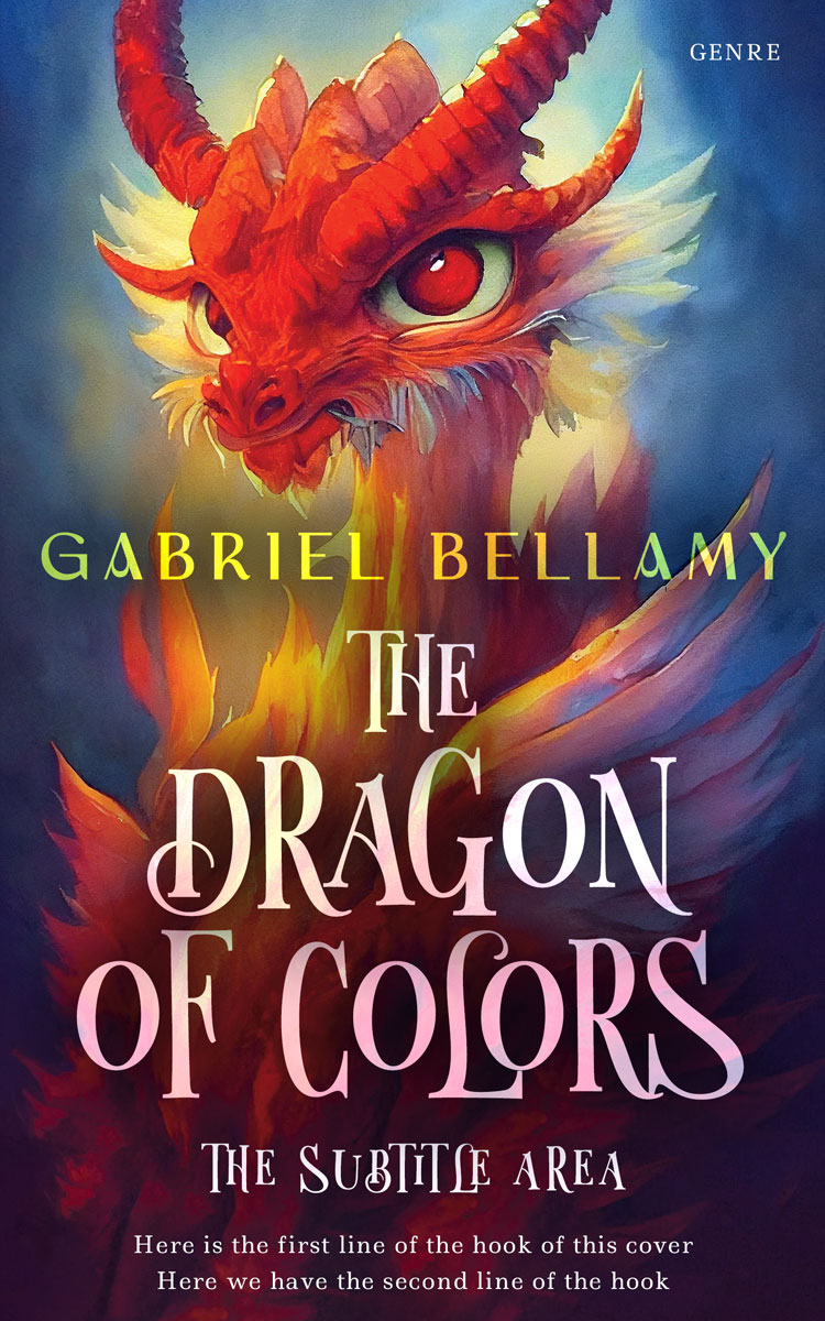 2D view of Premade Fantasy Book Cover - Bleached Cedar