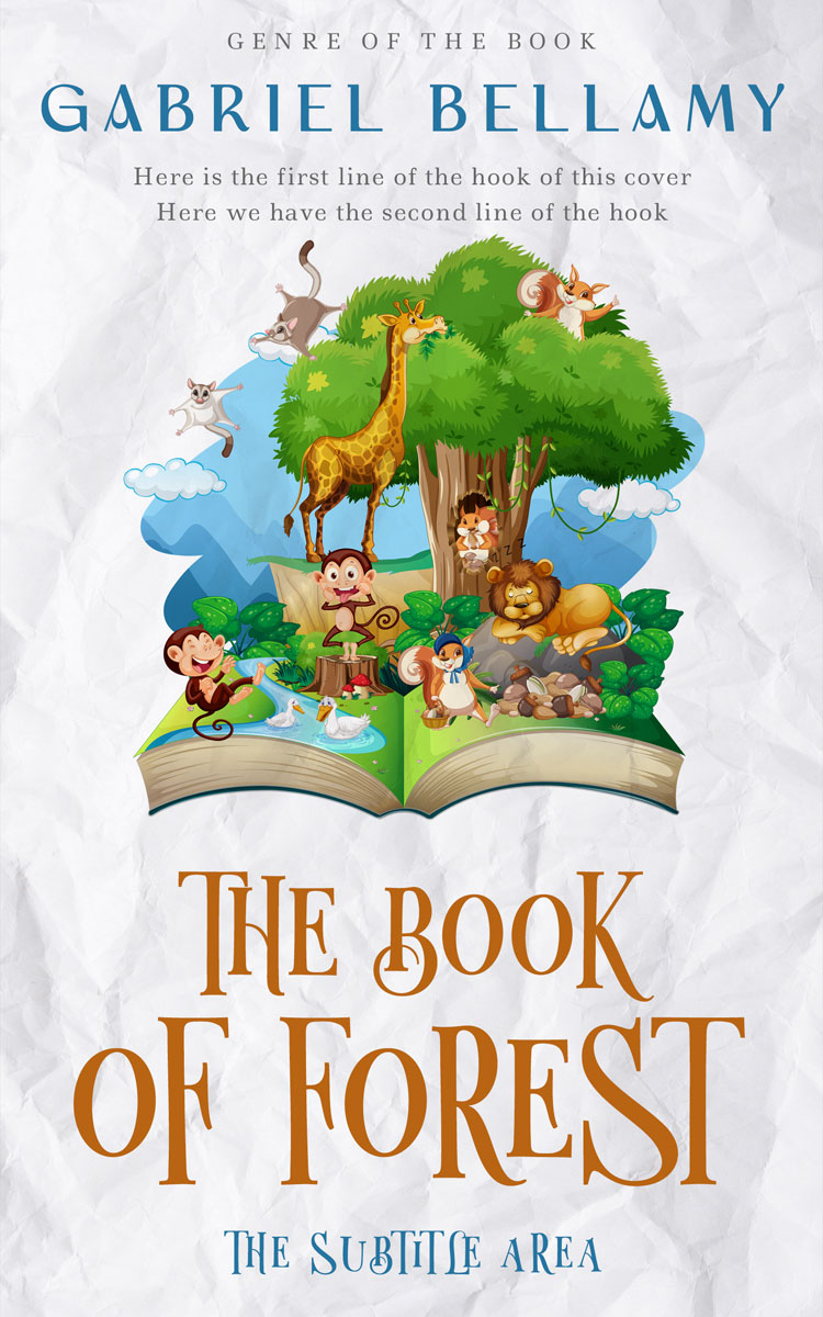 2D view of Premade Children's Book Cover - Mischka