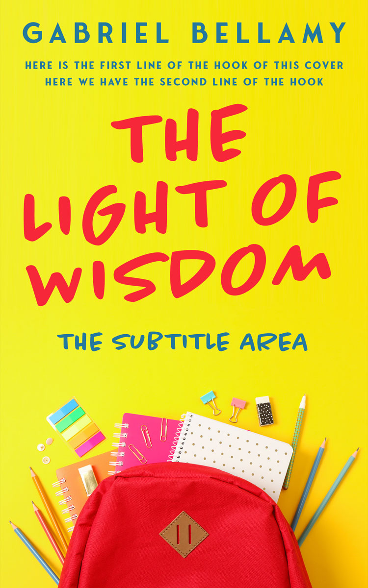 2D view of Premade Education Book Cover - Ripe Lemon