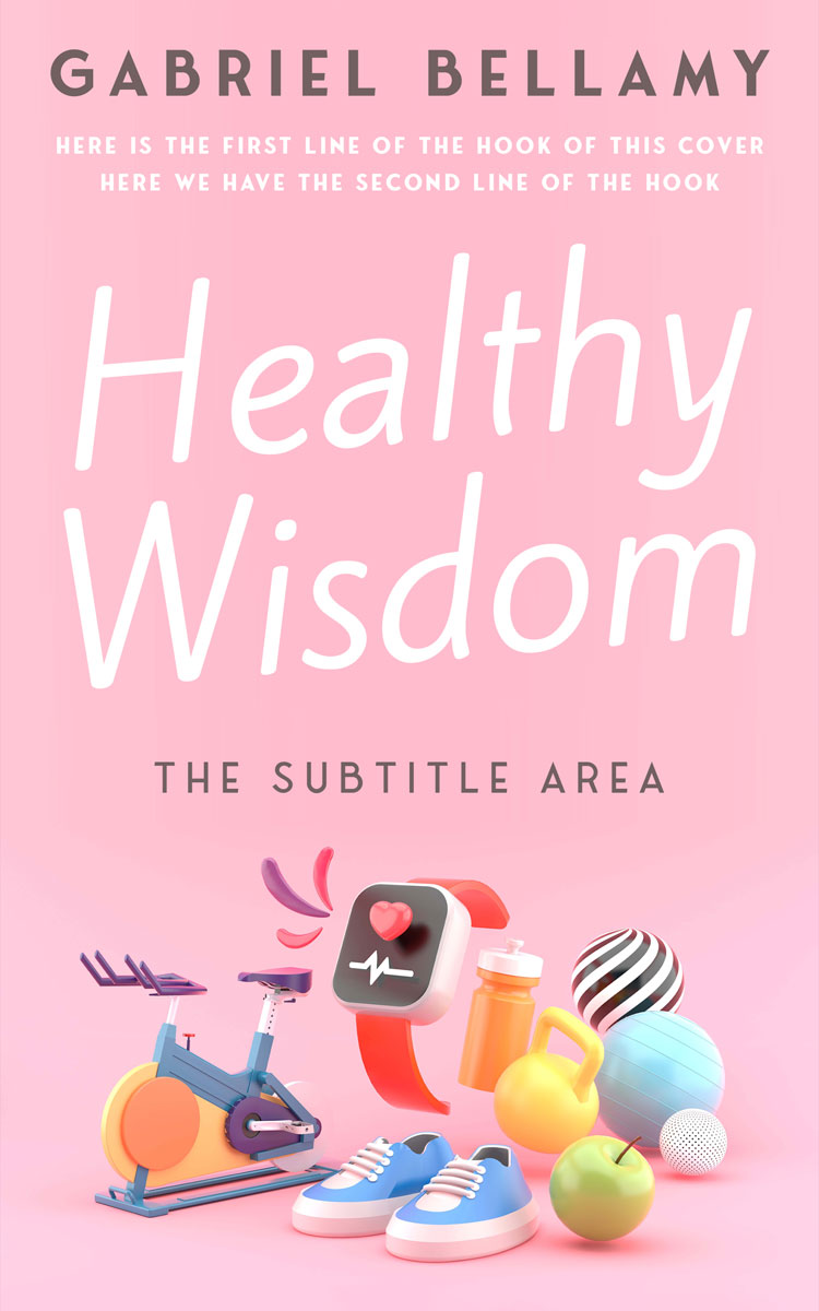 2D view of Premade Health & Dieting & Fitness Book Cover - Chantilly