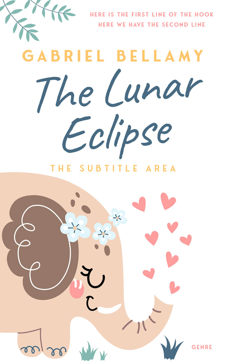 2D view of Premade Teen & Young Adult Book Cover - Almond