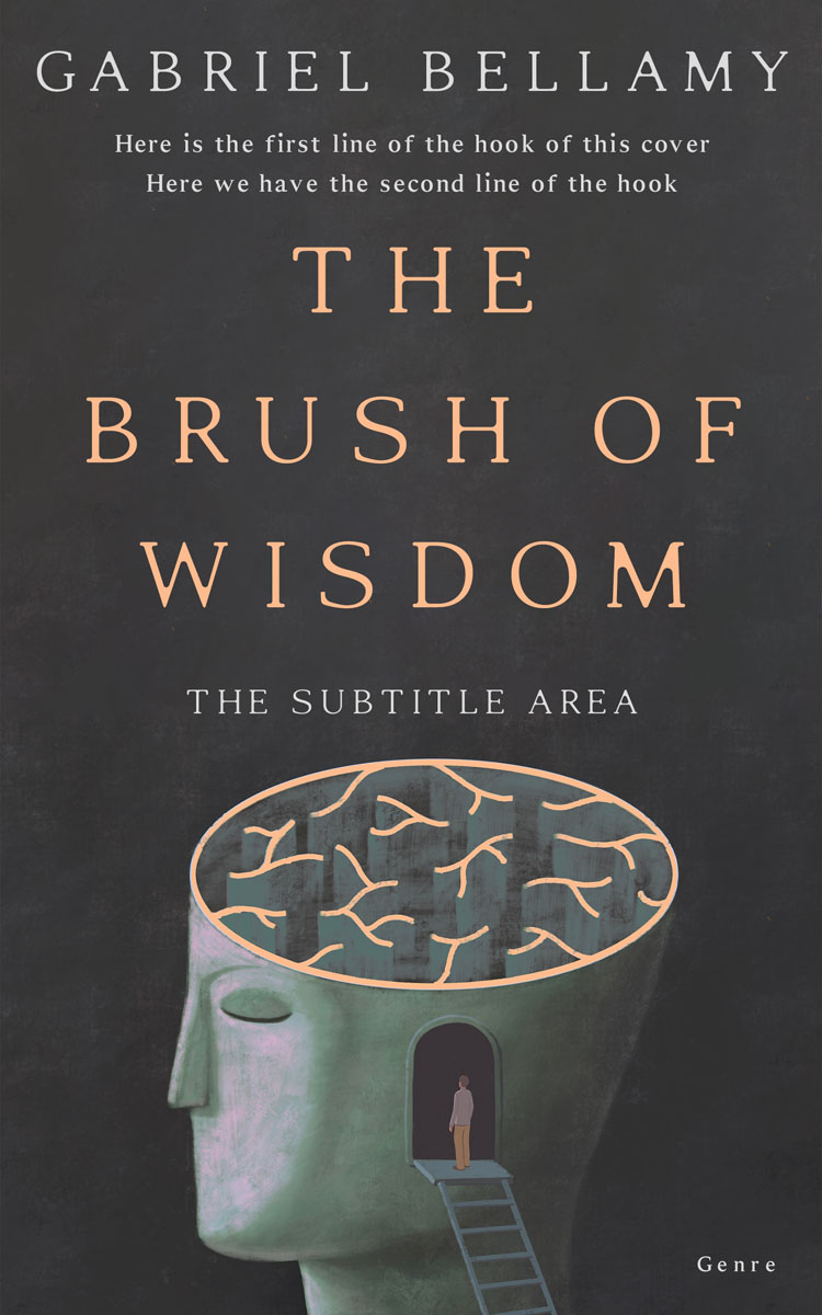 2D view of Premade Self-Improvement & Self-Help Book Cover - Cape Cod