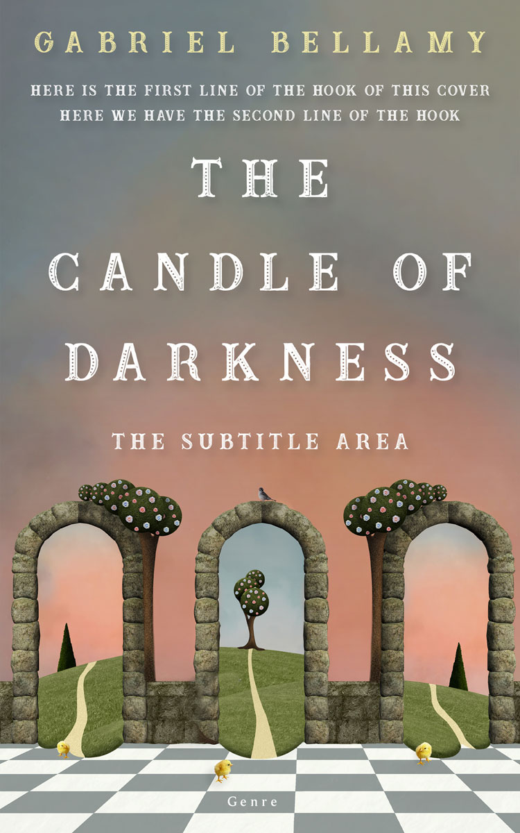 2D view of Premade Surreal Book Cover - Squirrel