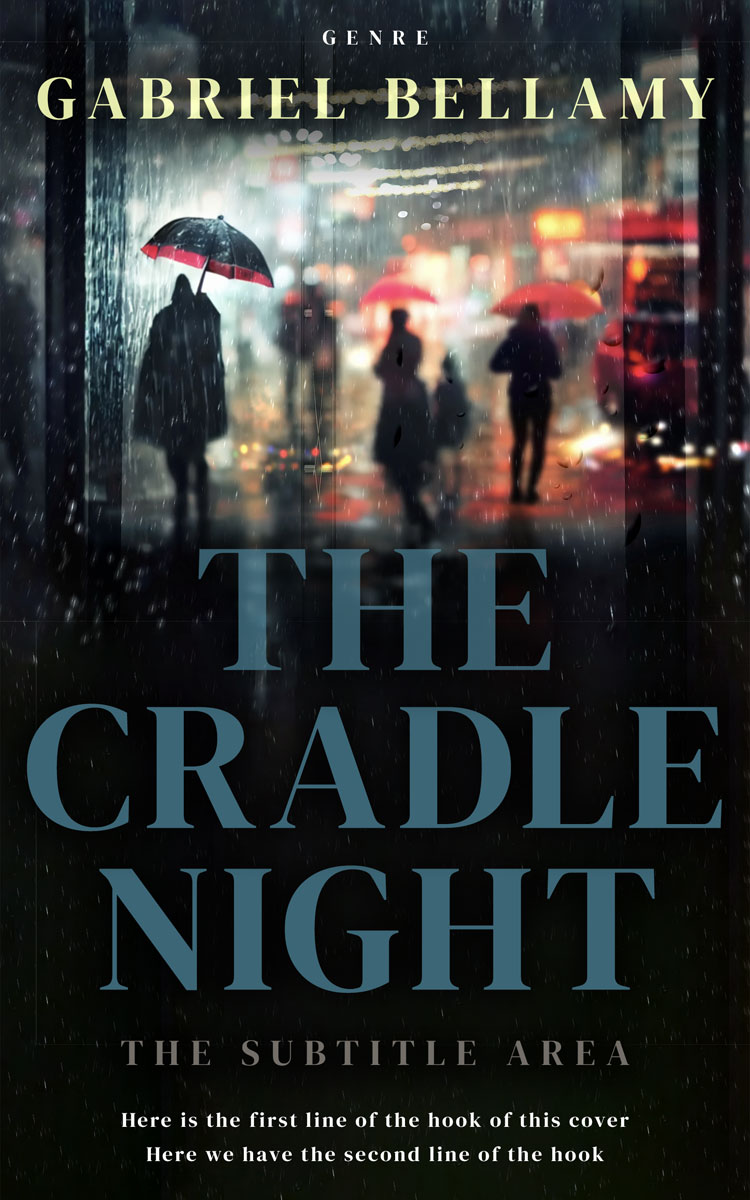 2D view of Premade Mystery & Thriller & Suspense Book Cover - Woodsmoke