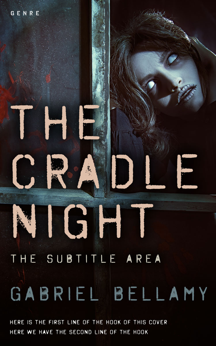 2D view of Premade Horror Book Cover - Cod Gray