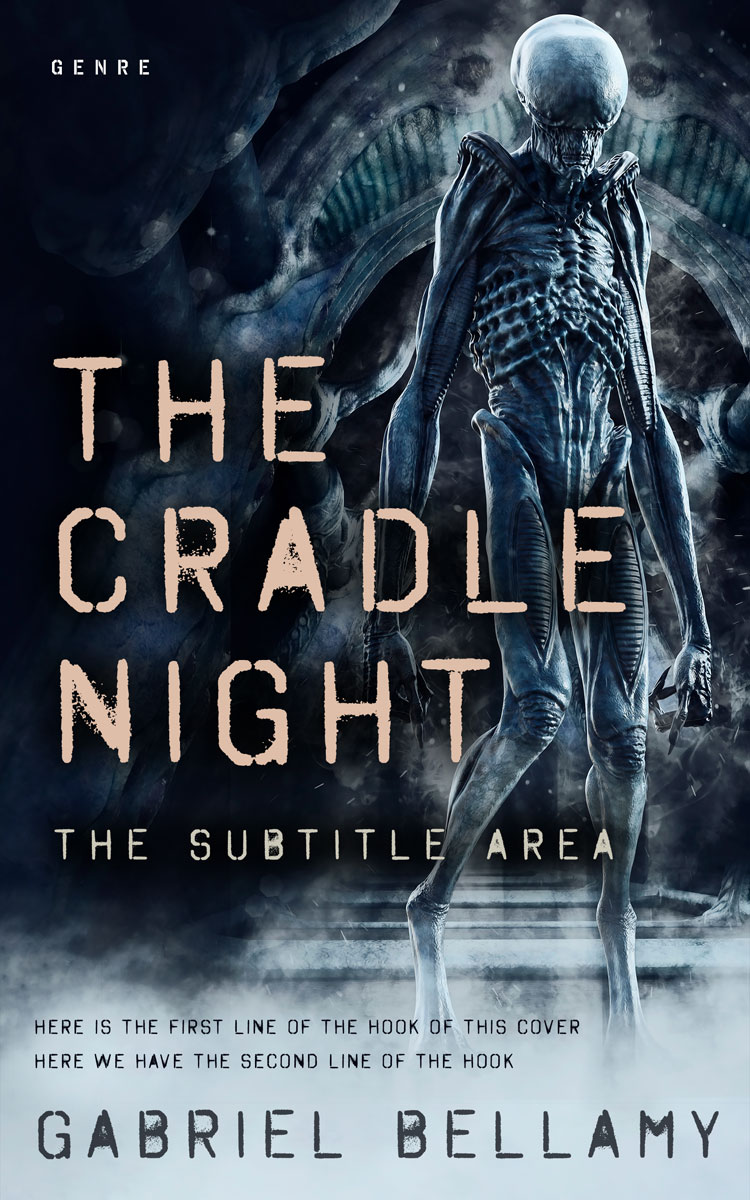 2D view of Premade Science Fiction Book Cover - Loblolly