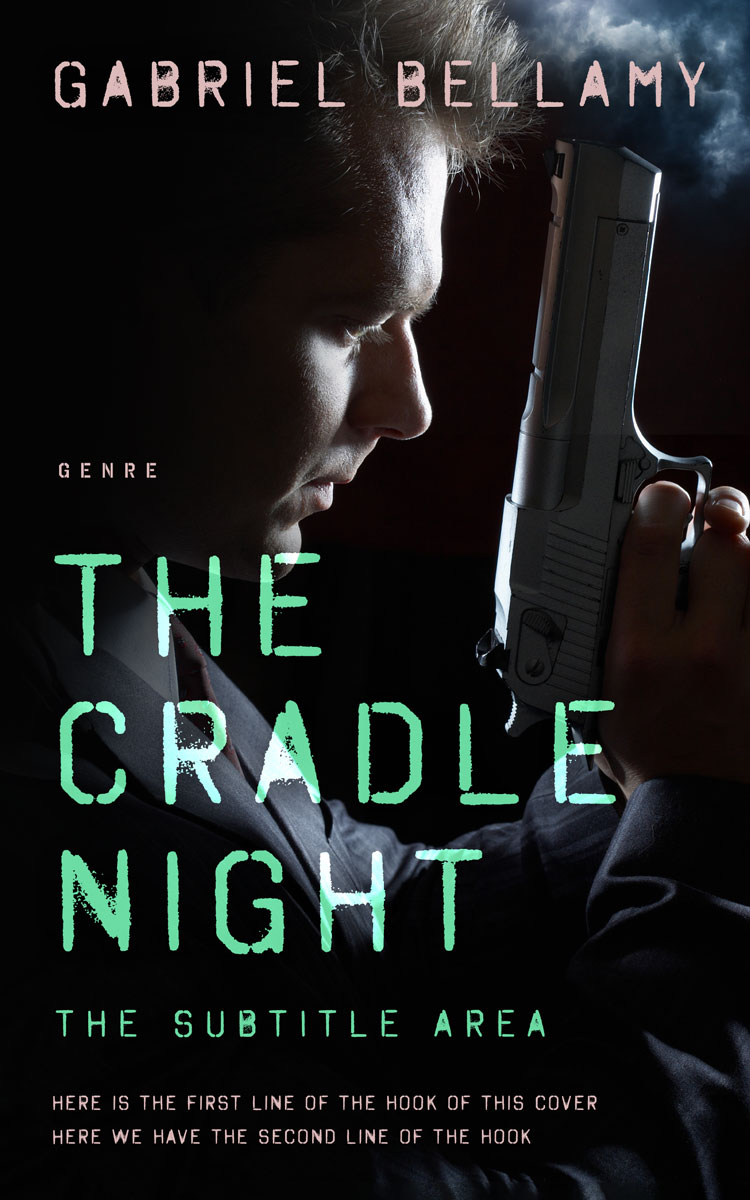 2D view of Premade Mystery & Thriller & Suspense Book Cover - Cod Gray