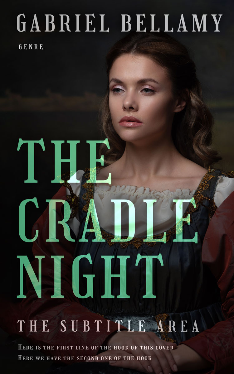 2D view of Premade Historical Book Cover - Cocoa Brown