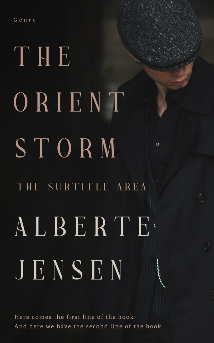 2D view of Premade Mystery & Thriller & Suspense Book Cover - Cod Gray