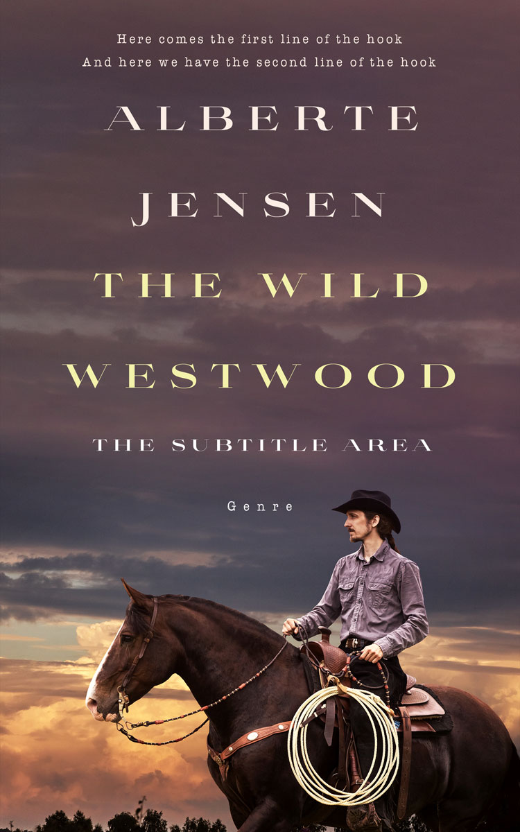 2D view of Premade Western Book Cover - Matterhorn