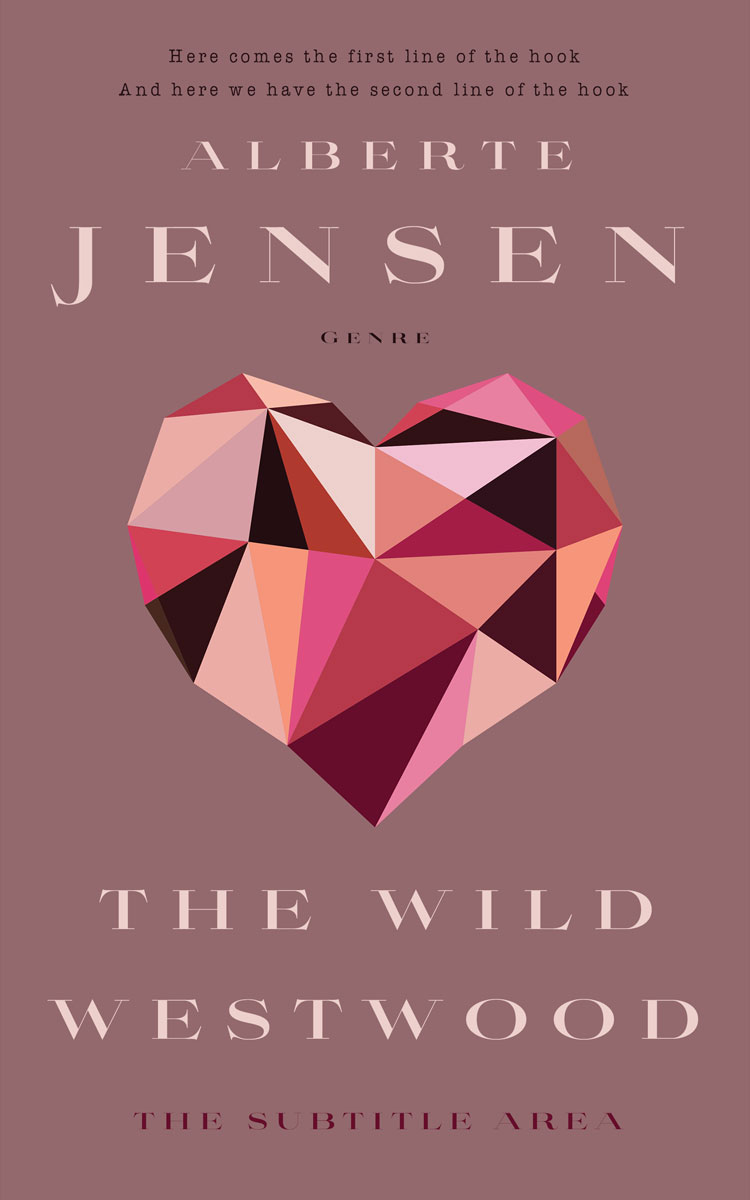 2D view of Premade Chick Lit Book Cover - Copper Rose