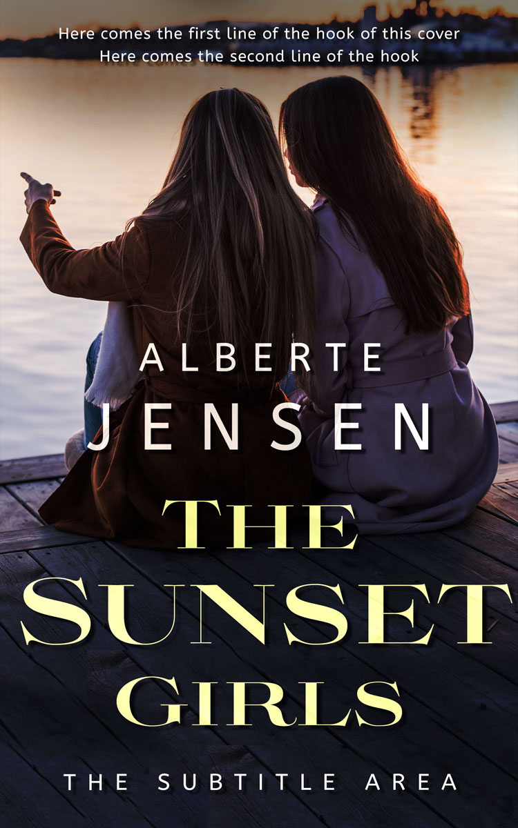 2D view of Premade Romance Book Cover - Akaroa